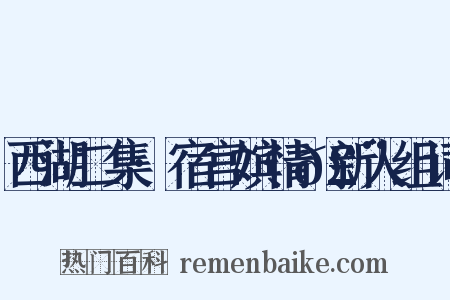 西湖二集·宿宫嫔情𣨼新人组词是什么意思的图片